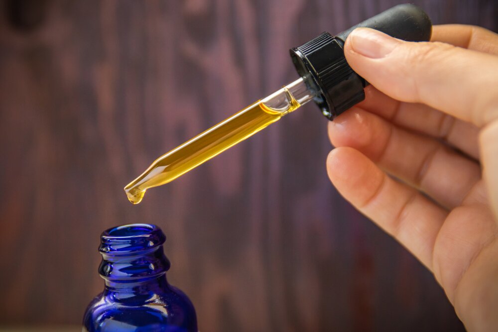 liquid organic vitamin in dropper